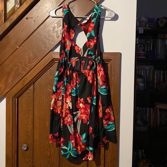 Roxy Floral Halter Dress - Picture 2 of 2